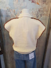 Contrast Stitch Knit Polo Top