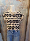 Ruffle Sleeve Sweater Top
