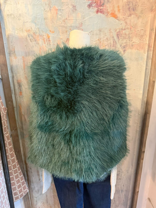 Shag Green Vest