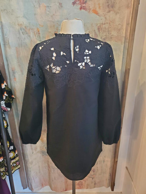 Embroidery Cut Out Detailed Dress