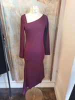 Asymmetric Detailed Knit Dress
