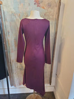Asymmetric Detailed Knit Dress