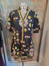 Puff Sleeve Floral Dress with Pockets