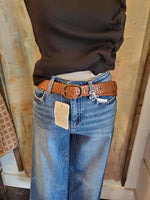Leather Belt with Stud Detail