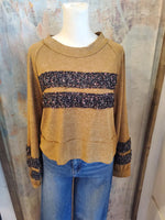 Floral Fabric Detail Top