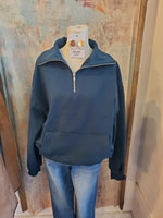 Half Zip Cotton Soft Sweatshirt