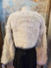 Faux Fur Cream Crop Jacket