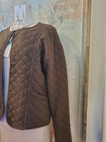 Brown Quilted Jacket