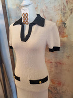 Color Contrast Sweater Dress_