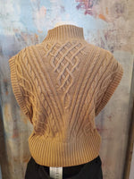 Mock Neck Sweater with Button Detail
