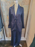 Satin Elastic Back Trouser Pants