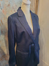 Satin Button Down Blazer