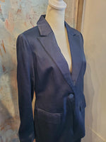 Satin Button Down Blazer