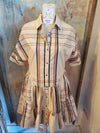 Plaid Mini Shirt Dress