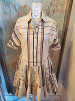 Plaid Mini Shirt Dress
