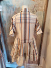 Plaid Mini Shirt Dress