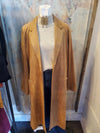 Faux Suede Duster with Pockets