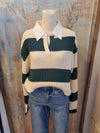 Hunter Green Stripe Sweater