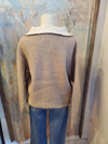 Zip Up Pullover Detail Collar