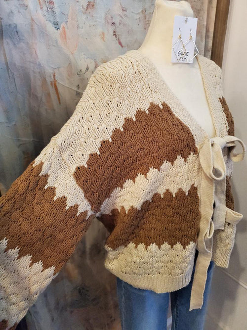 Stripe Chunky Sweater Top