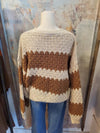 Stripe Chunky Sweater Top