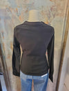 Shirring Detail Stretch Knit Top