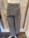 Grid Checker Pocket Detail Denim Pants