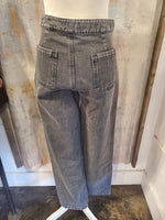 Grid Checker Pocket Detail Denim Pants