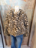 Animal Print Faux Fur Jacket