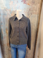 Collar Detail Button Up Cardigan