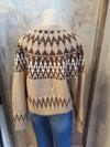 Button Down Cardigan Print Detail