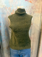 Fuzzy Turtle Neck Sweater Top