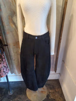 Suede Barrel Pants