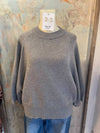 Short Sleeve Wide Sleeve Crew Neck Sweater