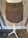 High Waisted Plaid Mini Skirt