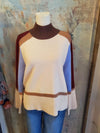 Colorblock Knit Sweater Top
