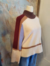 Colorblock Knit Sweater Top