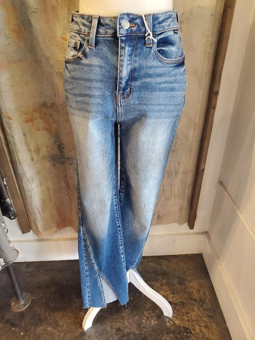 High Rise Straight with Front Slit