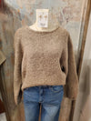 Texture Knit Bubble Sleeve Sweater