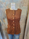 Faux Suede Sleeveless Vest
