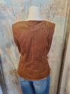 Faux Suede Sleeveless Vest