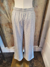 Navy Brown Stripe Detail Pants with Pockets