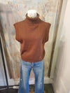 Turtle Neck Sweater Vest_