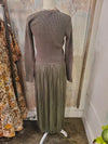 Mixed Media Olive Dress