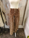 High Rise Wide Front Corduroy Pants