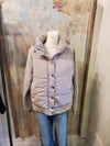 Mixed Media Puffer Jacket