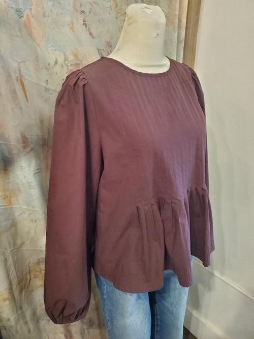 Pintuck Detailed Blouse