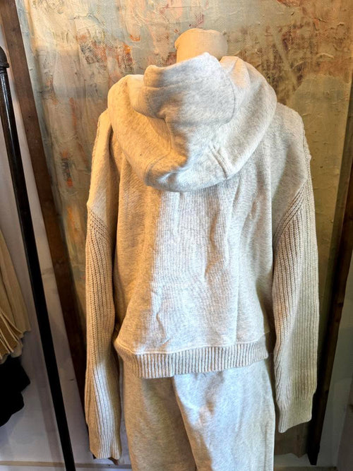 Knitted Hoodie Oatmeal Sweater
