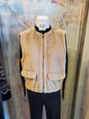 Faux Fur Zip Front Vest with Pockets