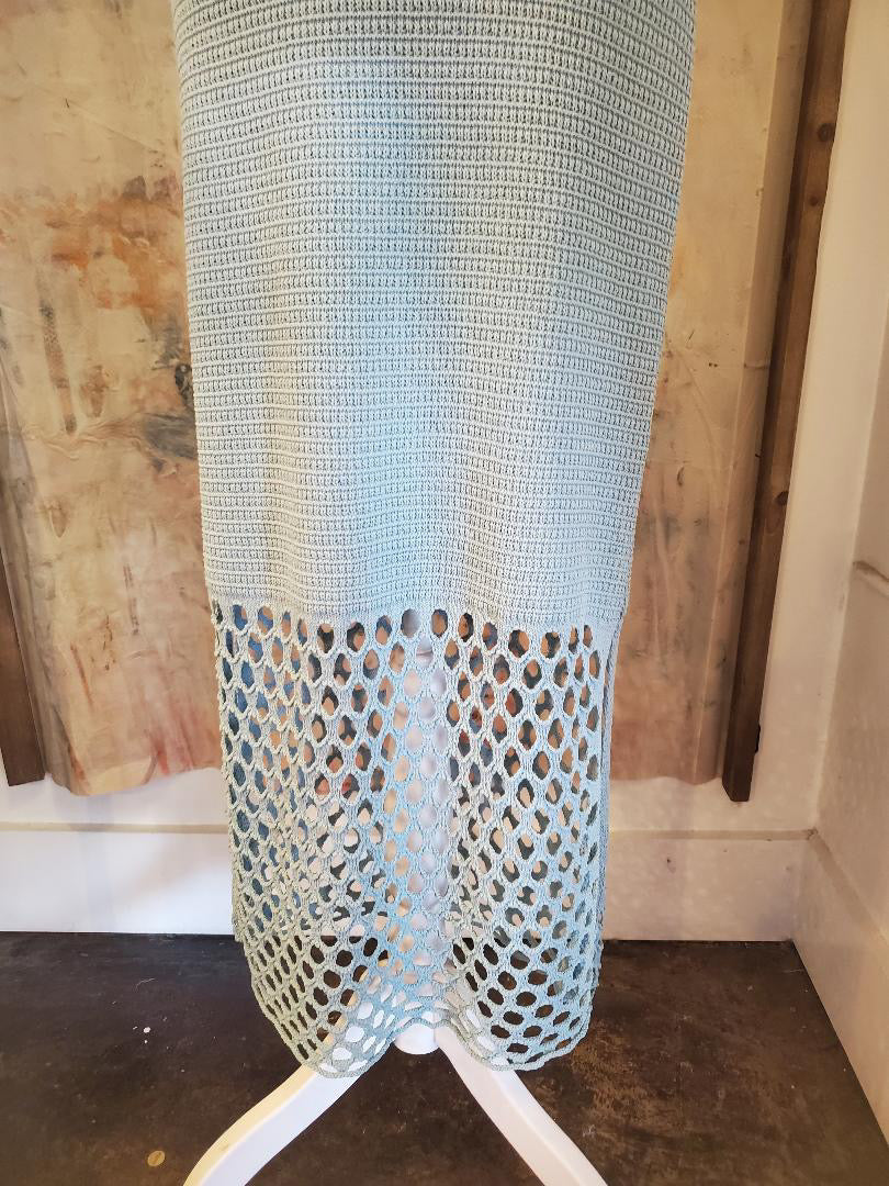 Bottom Net Pattern Knit Dress